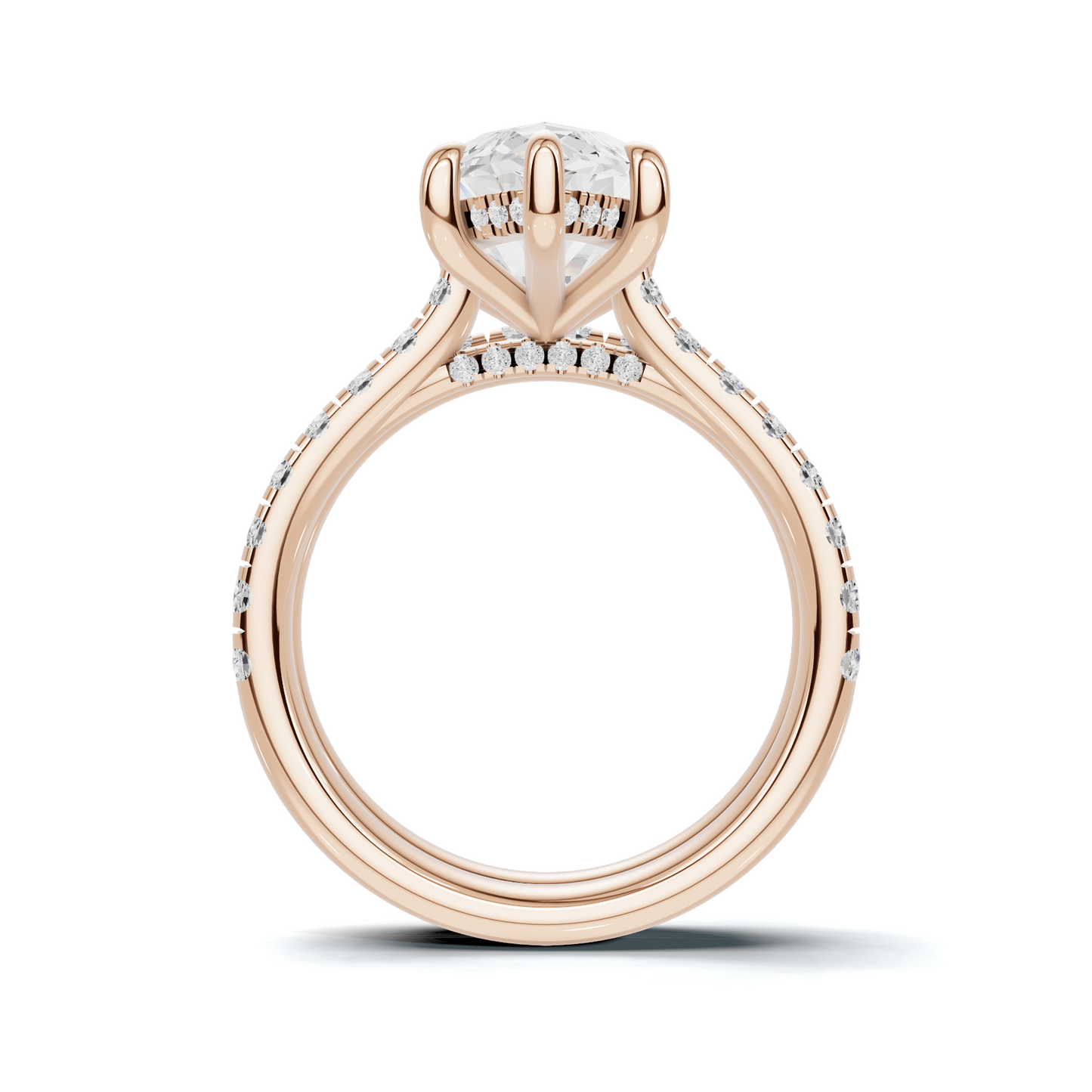Marquise Pave Bridal Ring