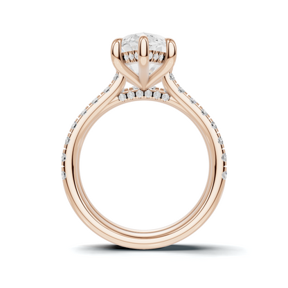 Marquise Pave Bridal Ring