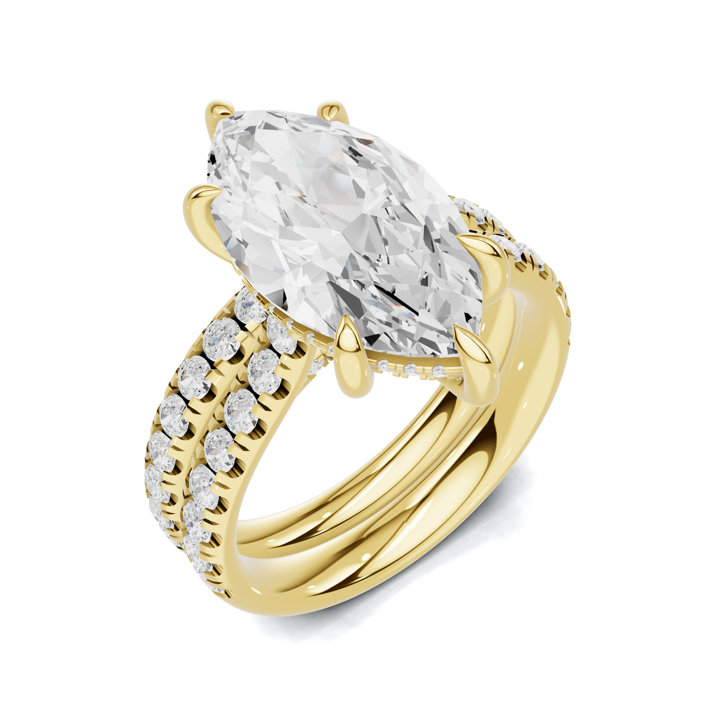 Marquise Pave Bridal Ring