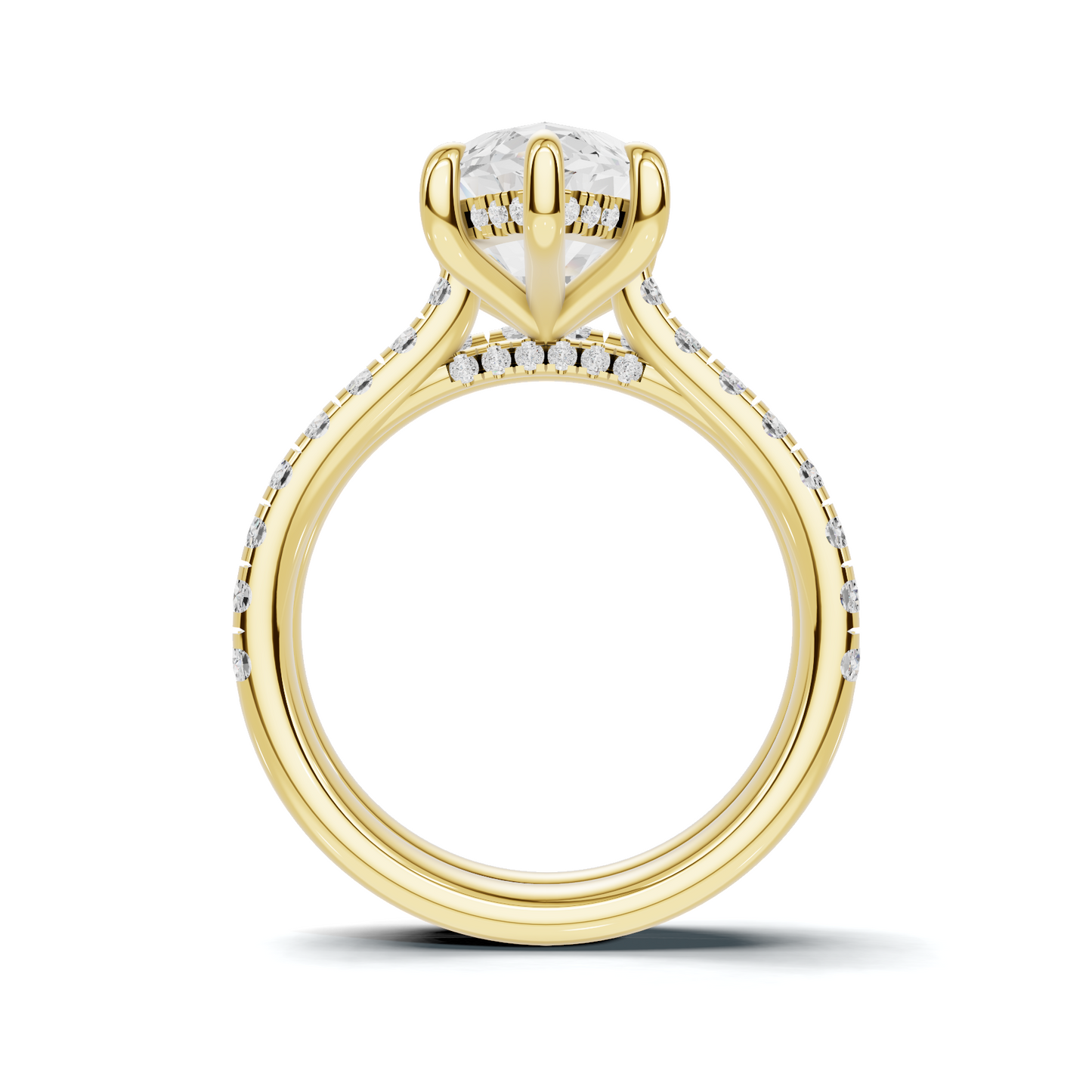 Marquise Pave Bridal Ring