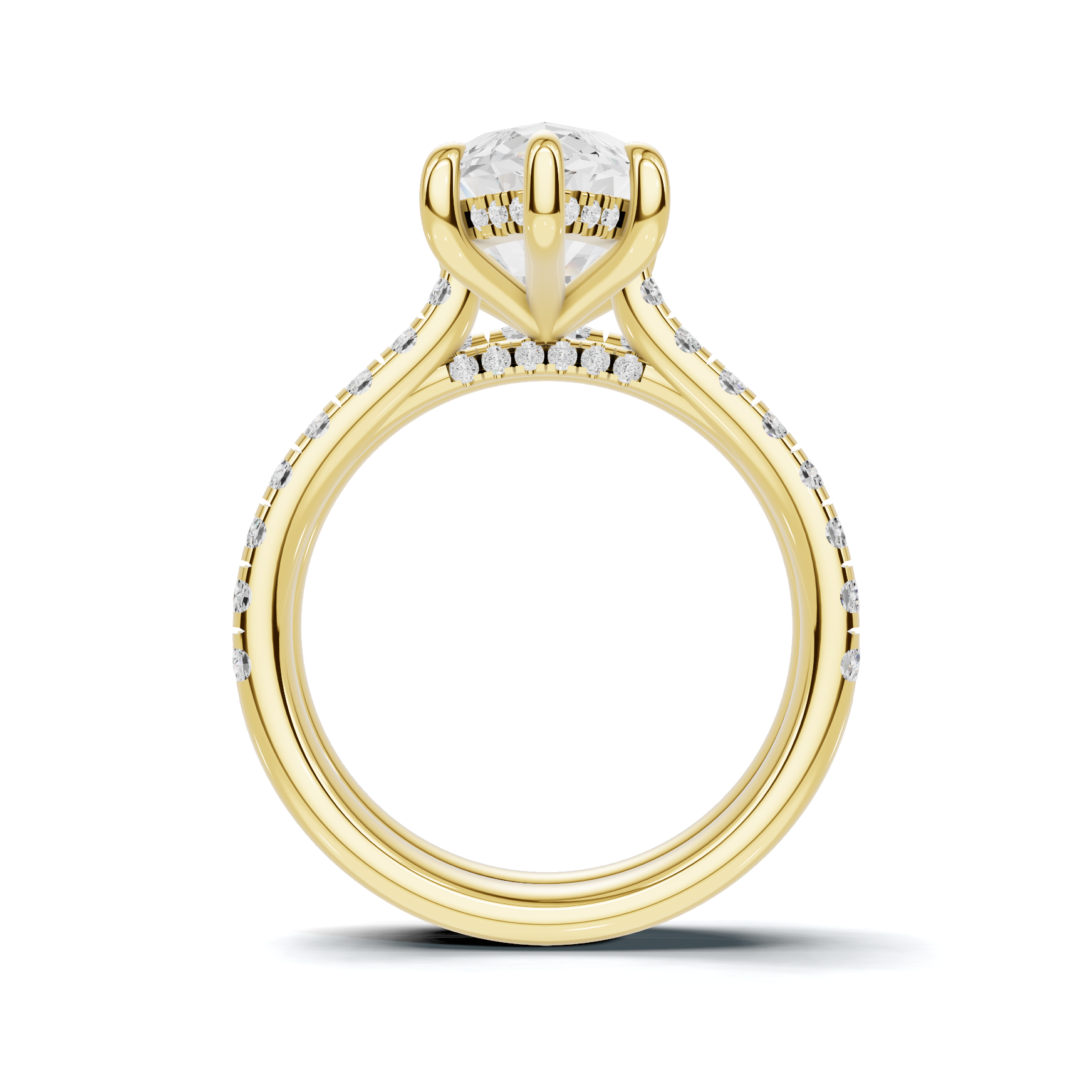 Marquise Pave Bridal Ring