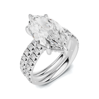 Marquise Pave Bridal Ring