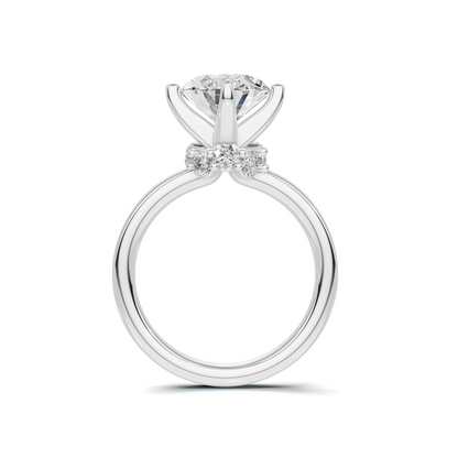 Marquise Side Accents Ring