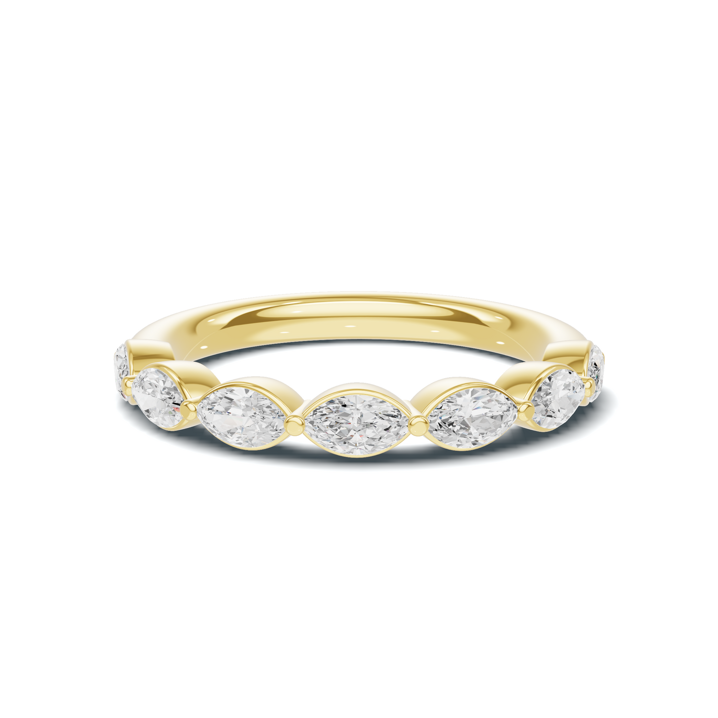 Marquise Stone Band Ring
