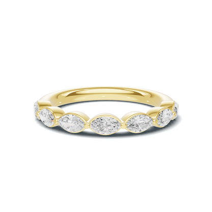Marquise Stone Band Ring