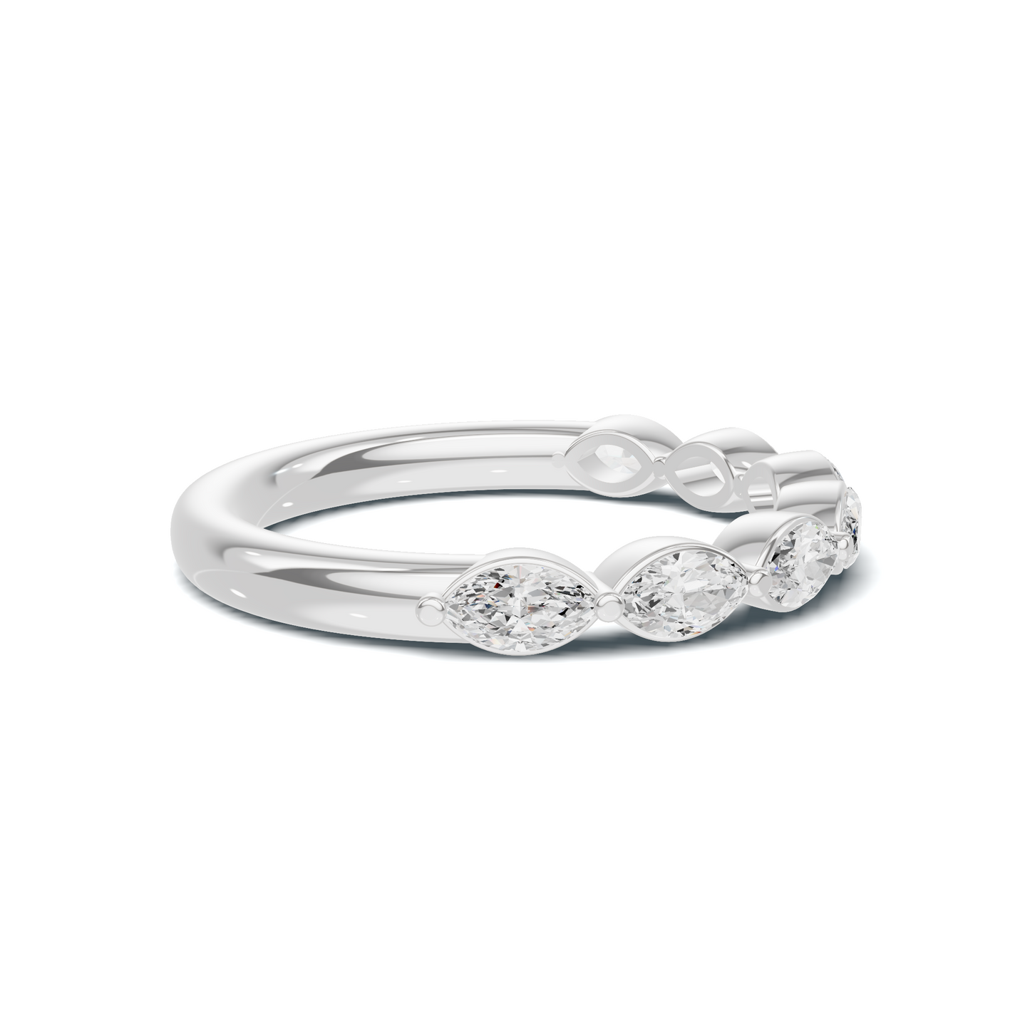 Marquise Stone Band Ring