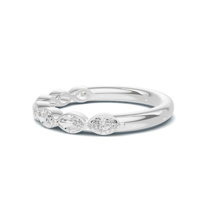 Marquise Stone Band Ring