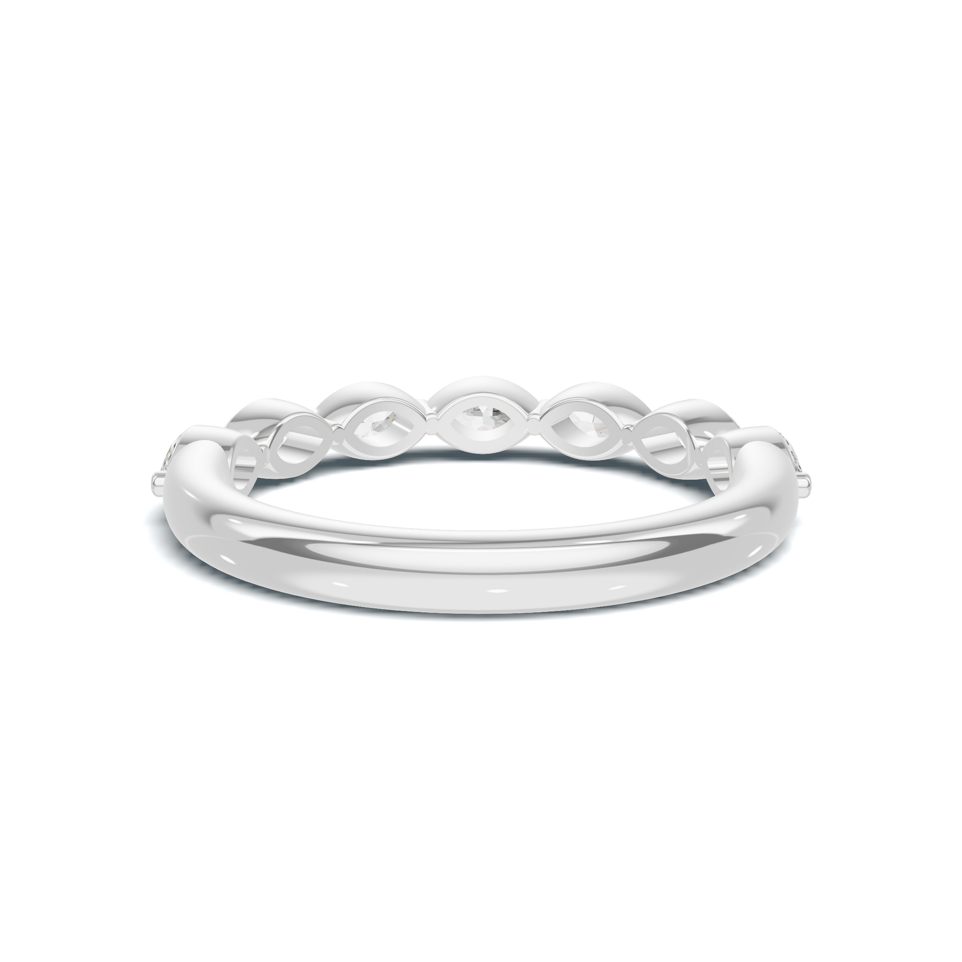 Marquise Stone Band Ring