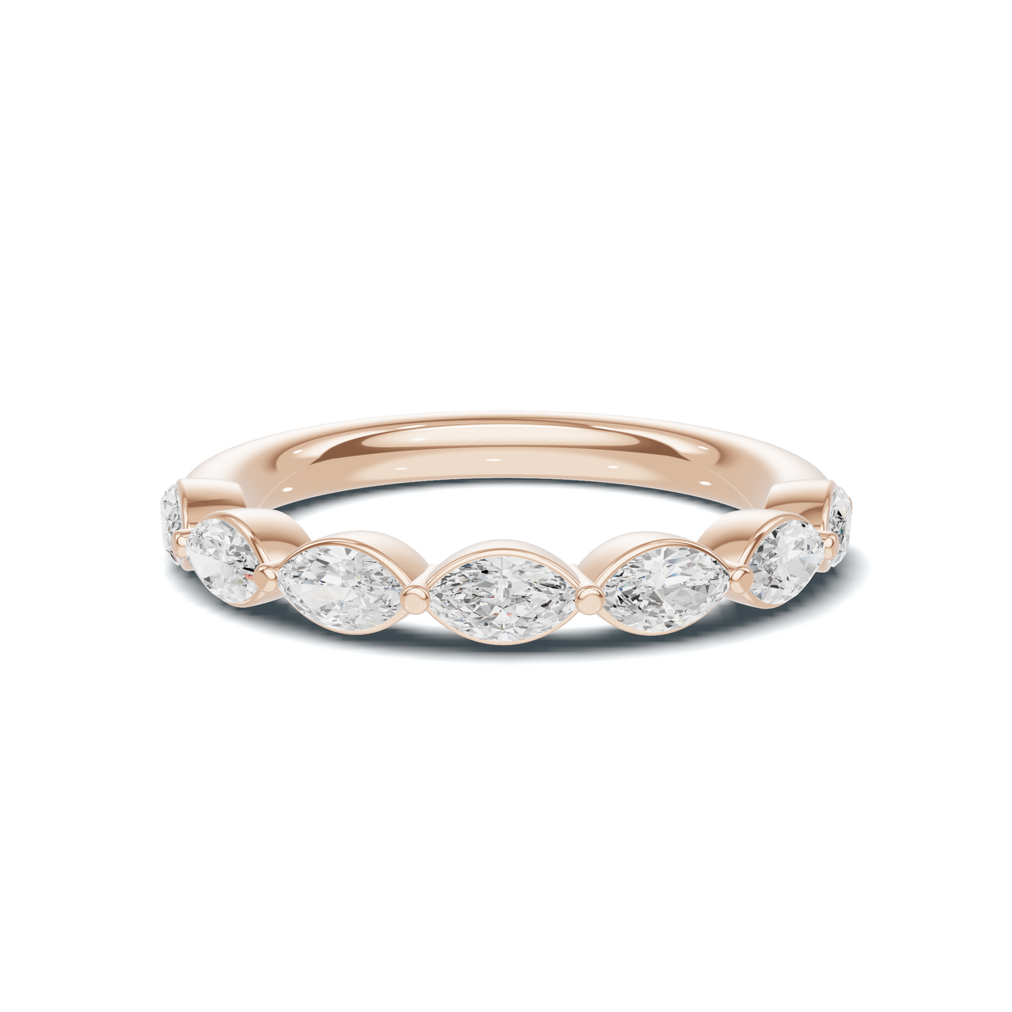 Marquise Stone Band Ring