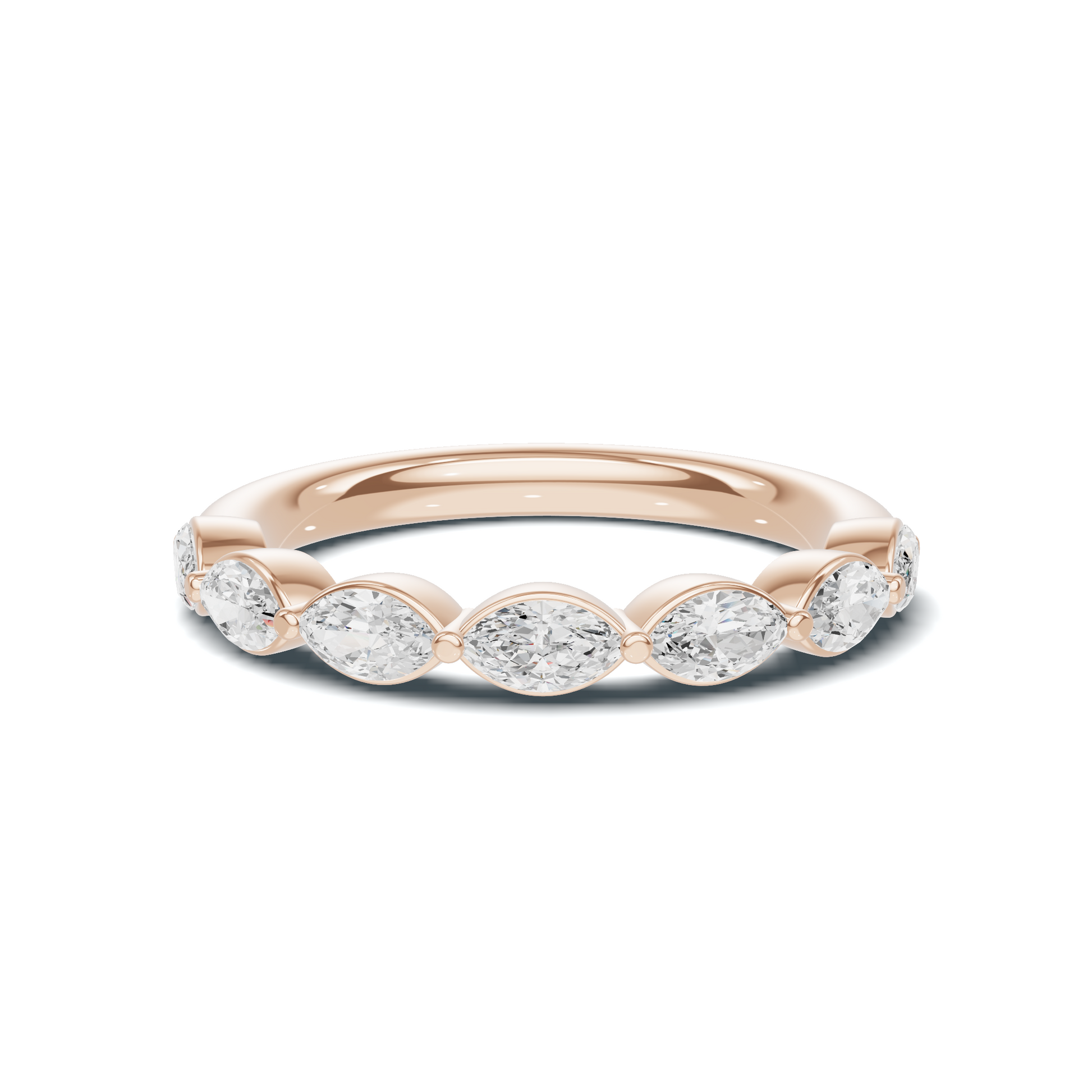 Marquise Stone Band Ring