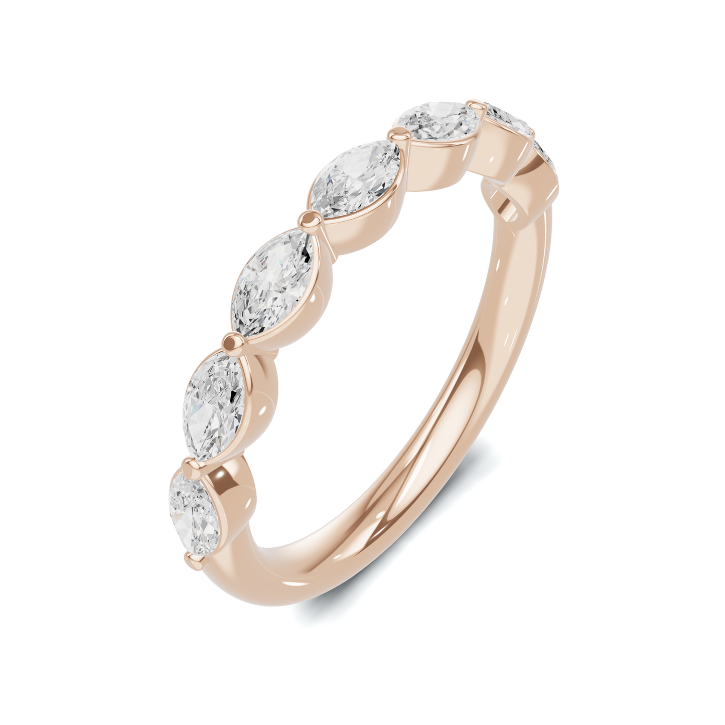 Marquise Stone Band Ring