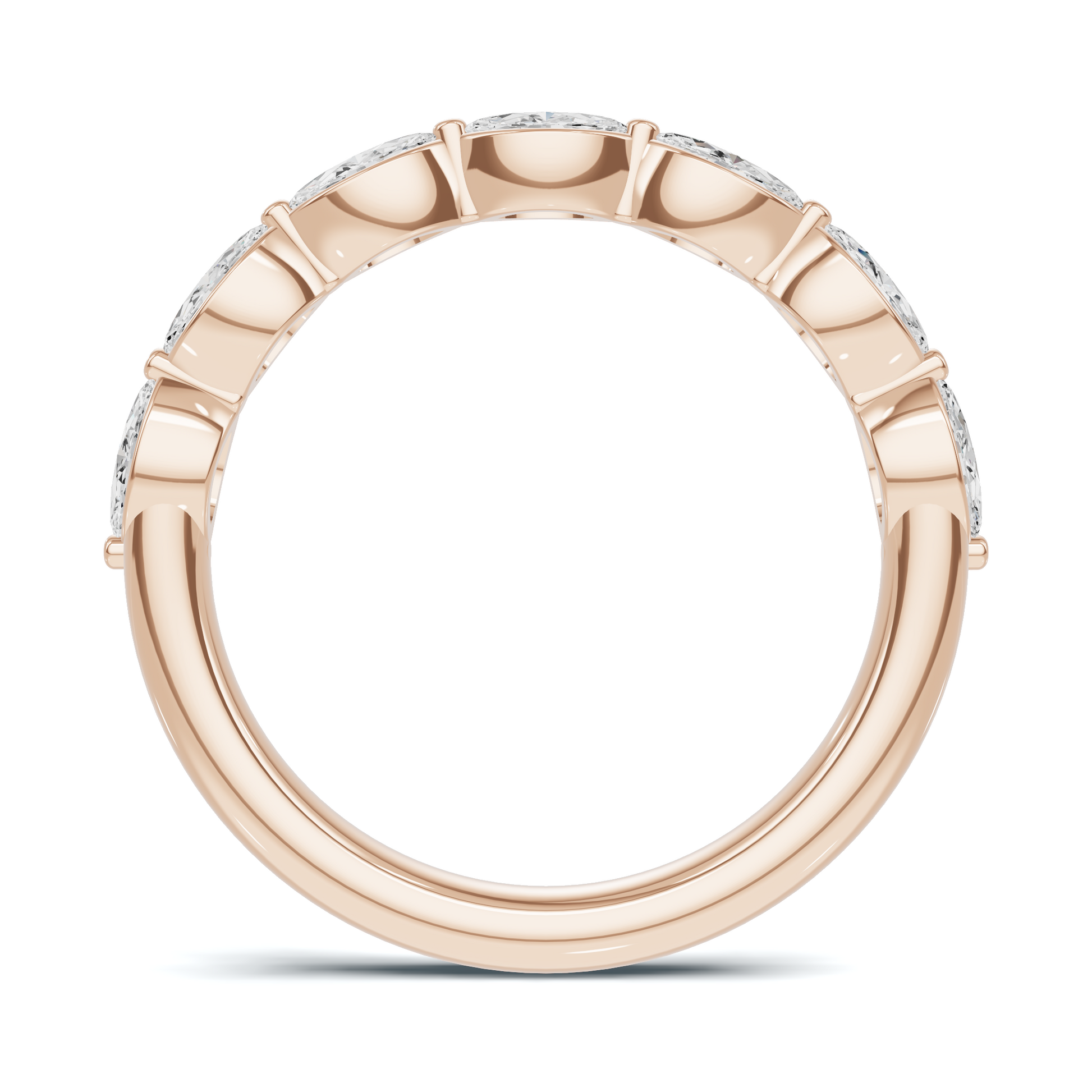 Marquise Stone Band Ring