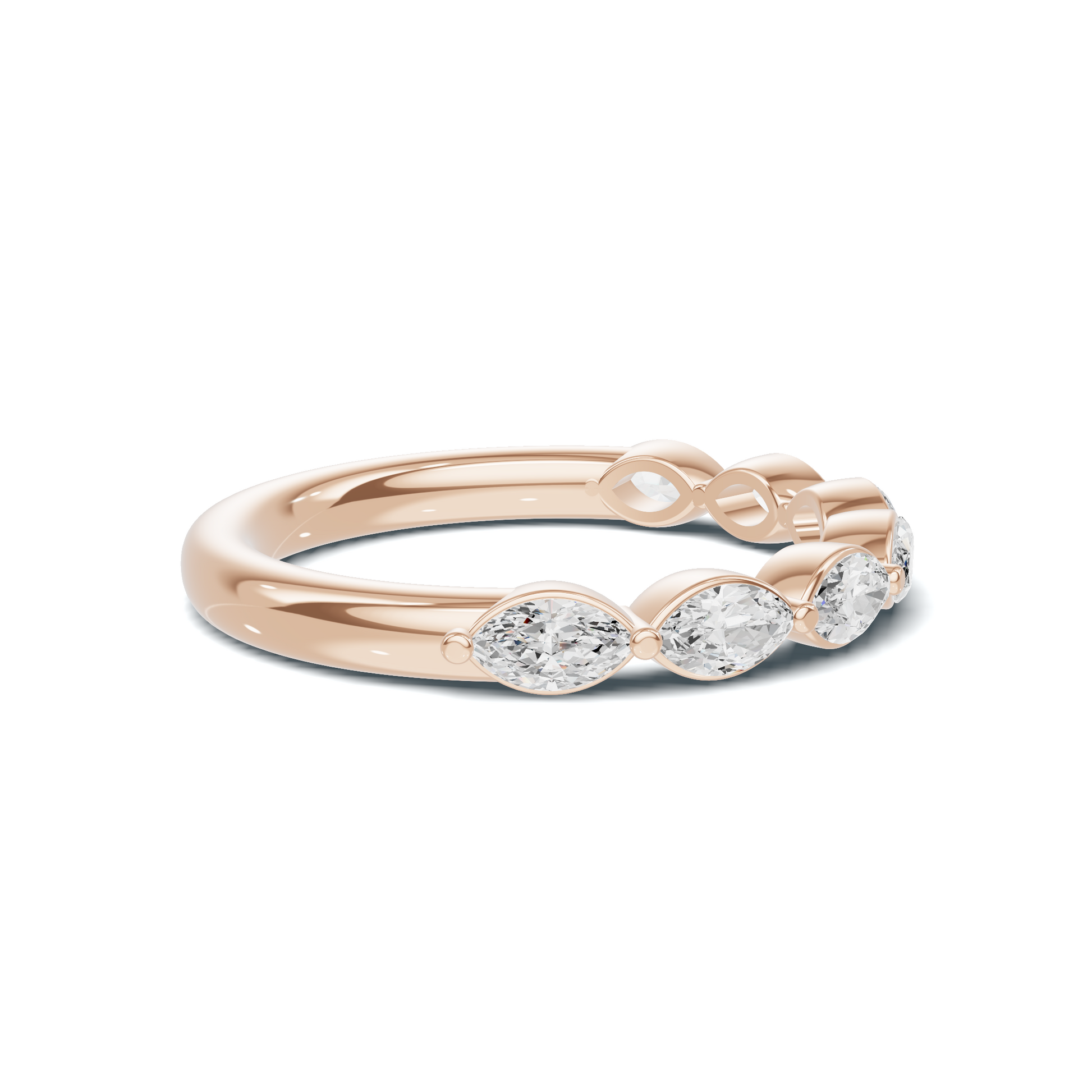 Marquise Stone Band Ring
