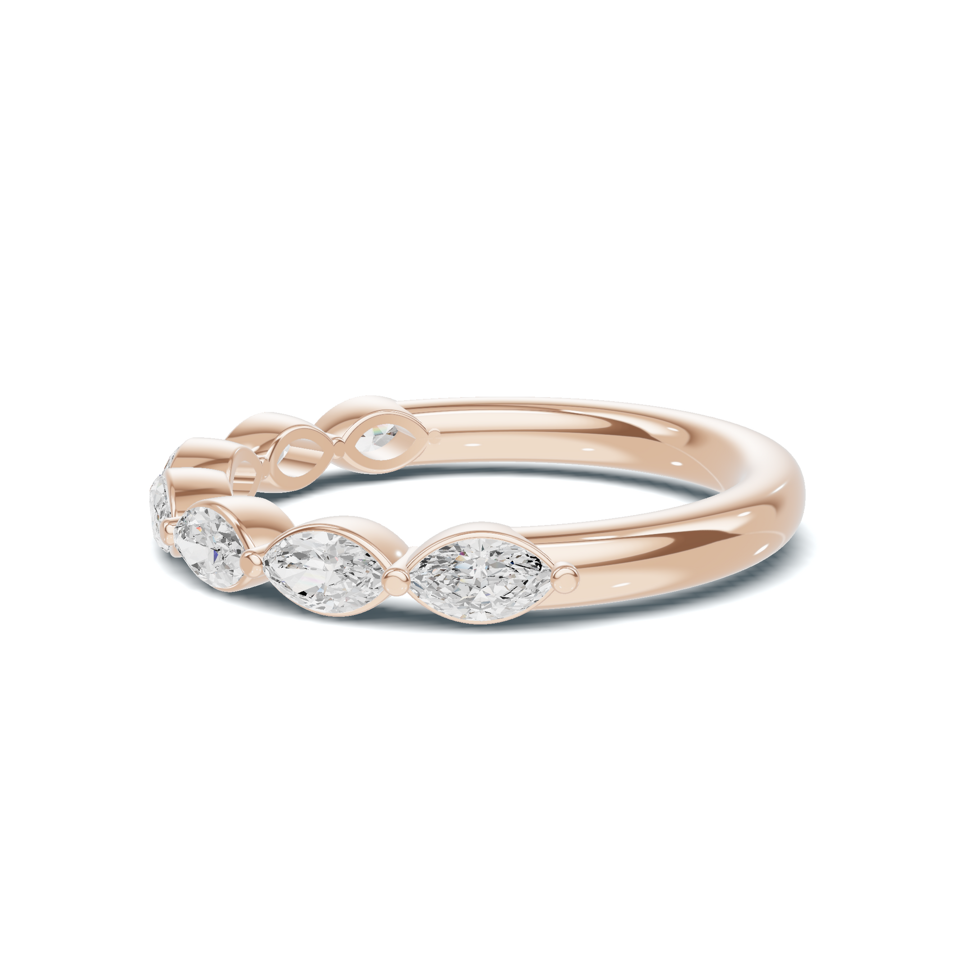 Marquise Stone Band Ring
