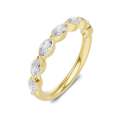 Marquise Stone Band Ring