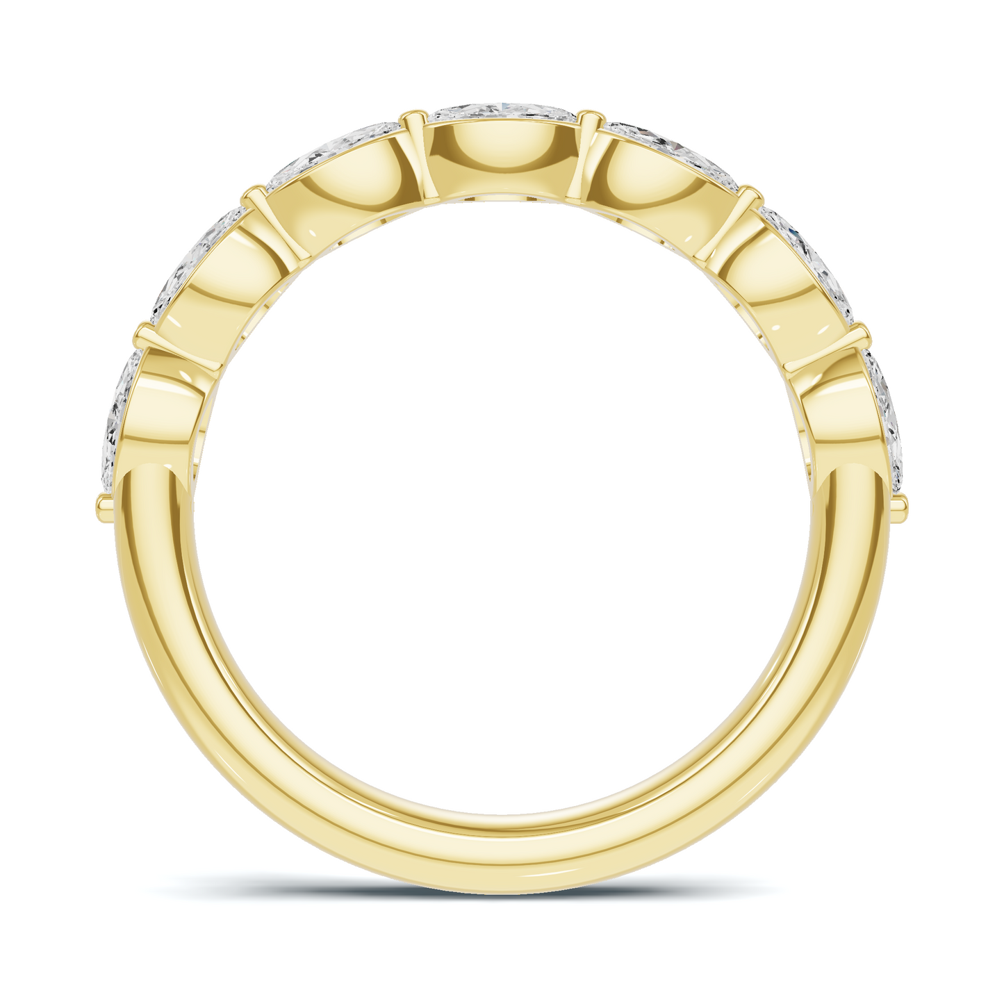 Marquise Stone Band Ring