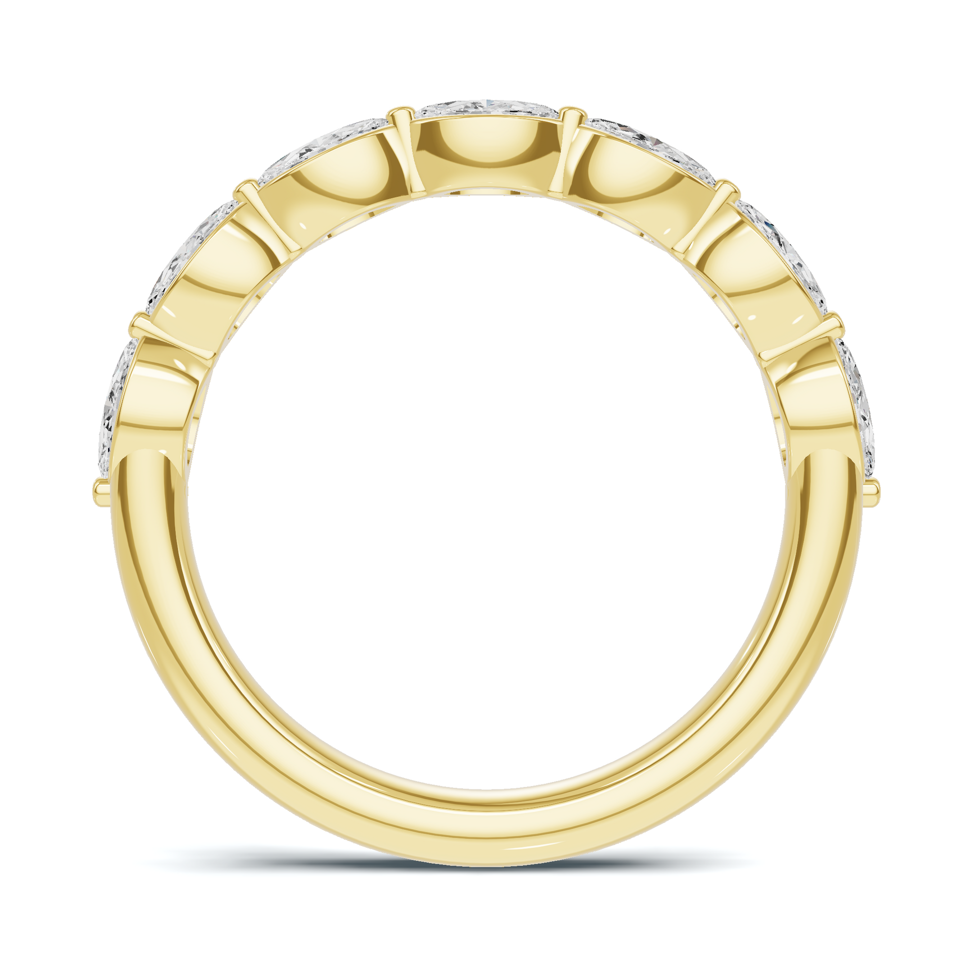 Marquise Stone Band Ring