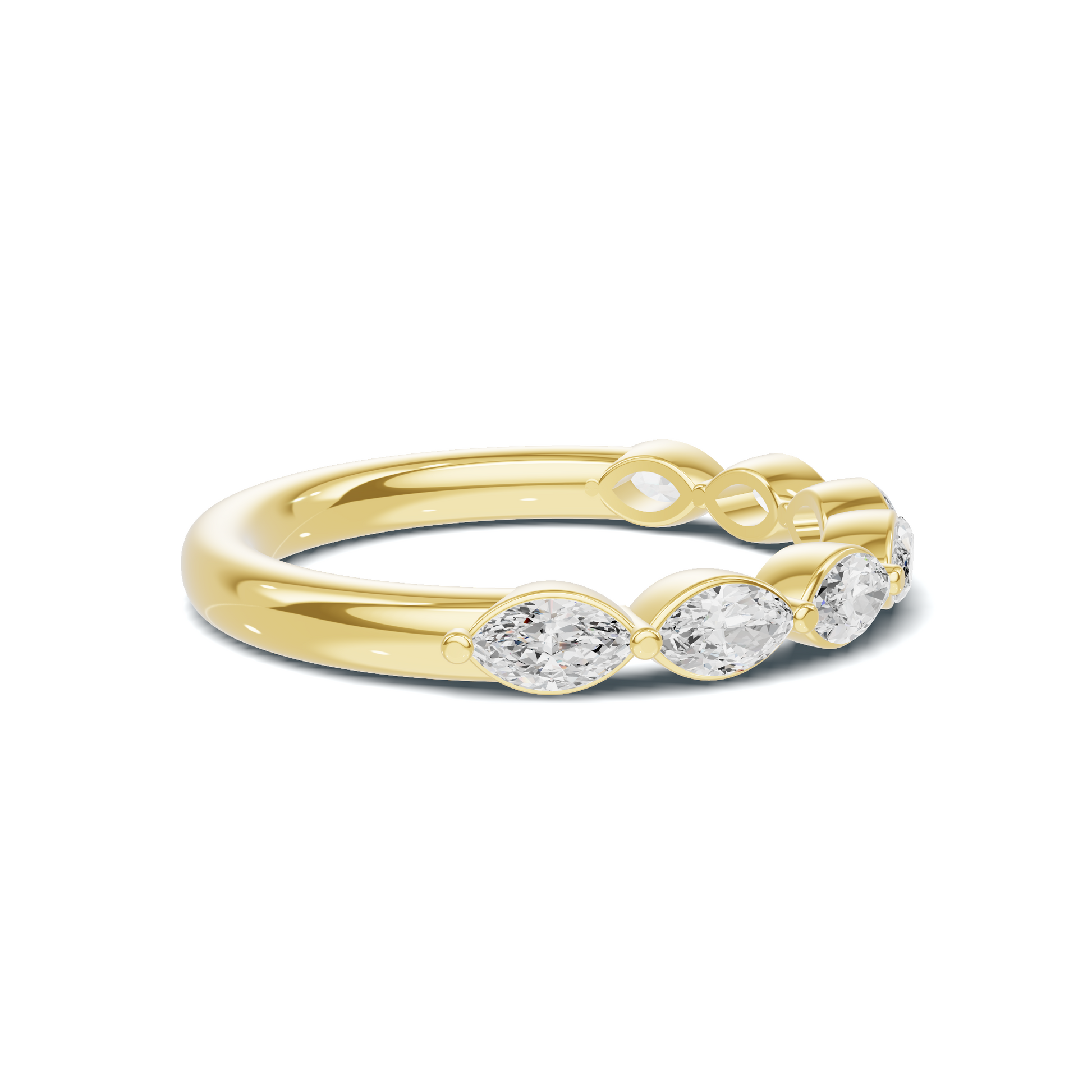 Marquise Stone Band Ring