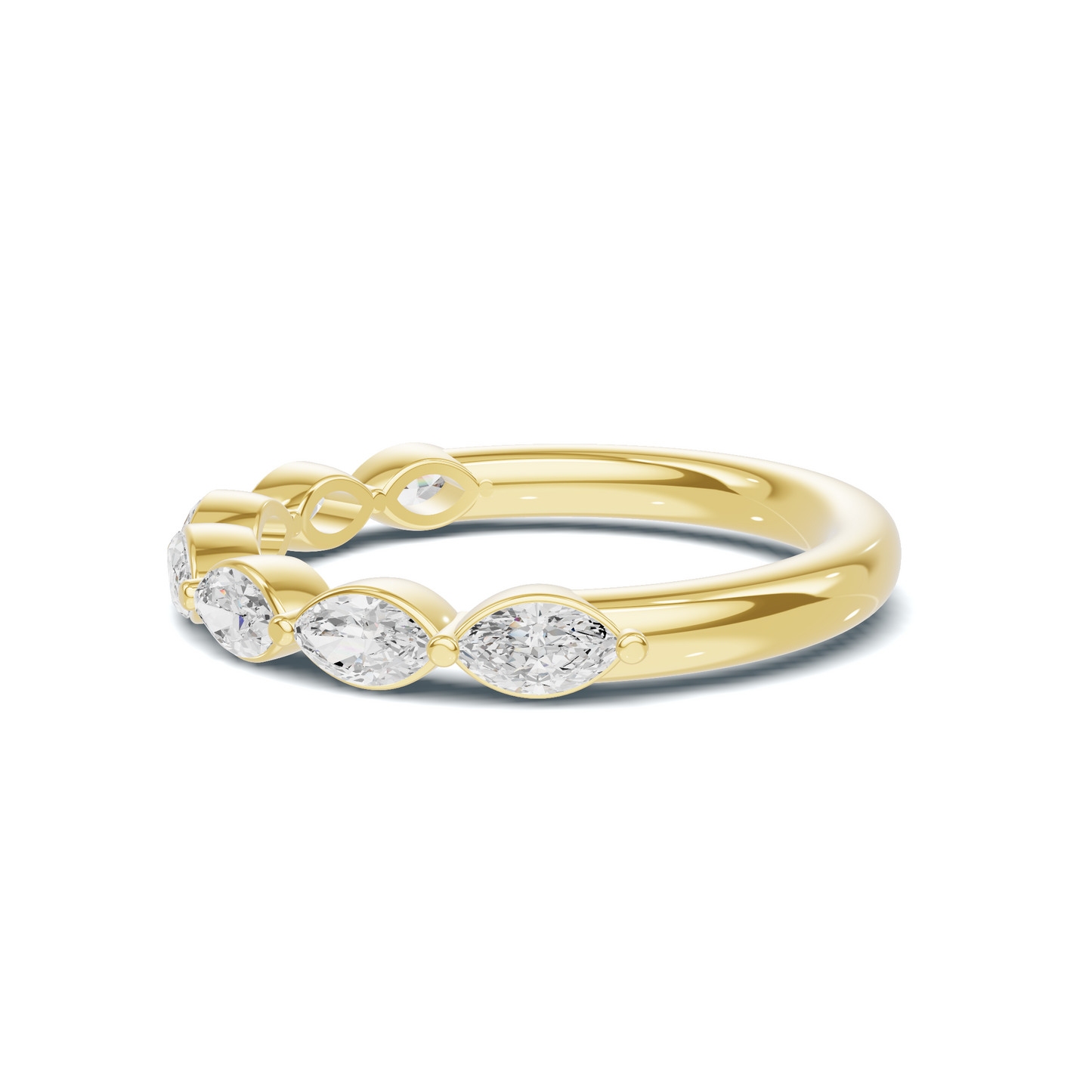 Marquise Stone Band Ring
