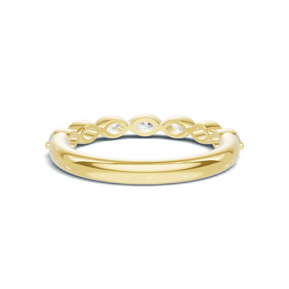 Marquise Stone Band Ring