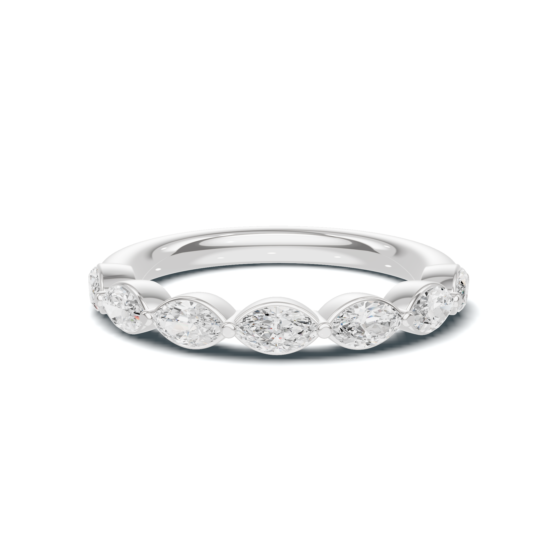 Marquise Stone Band Ring