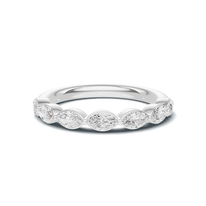 Marquise Stone Band Ring