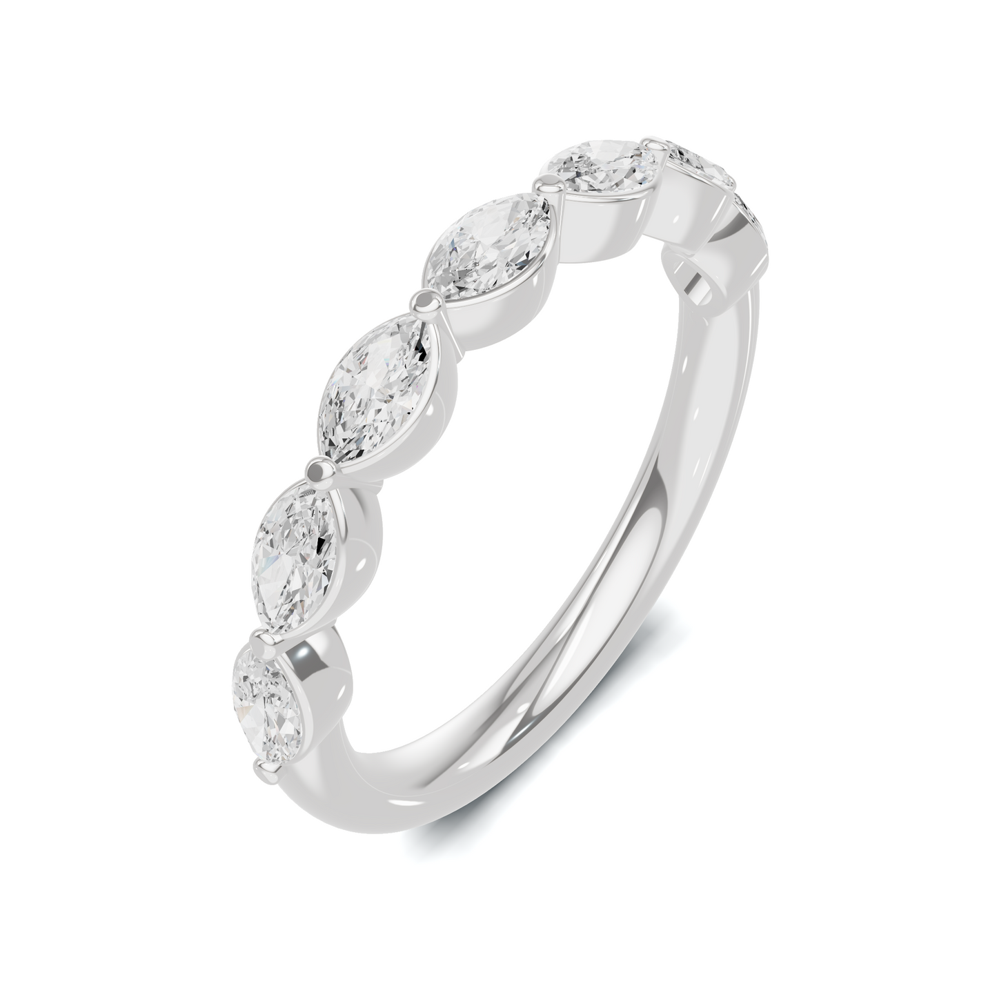 Marquise Stone Band Ring