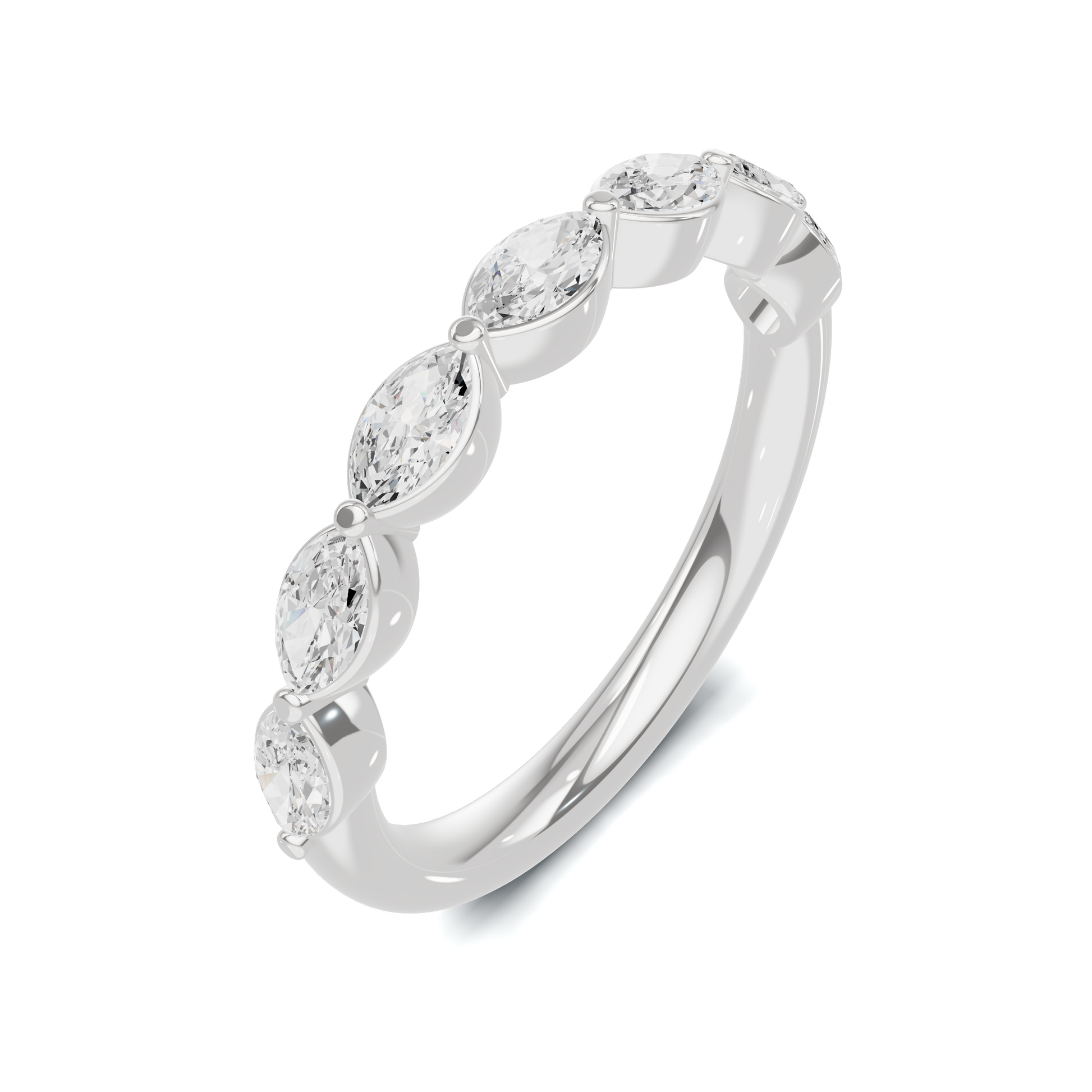 Marquise Stone Band Ring