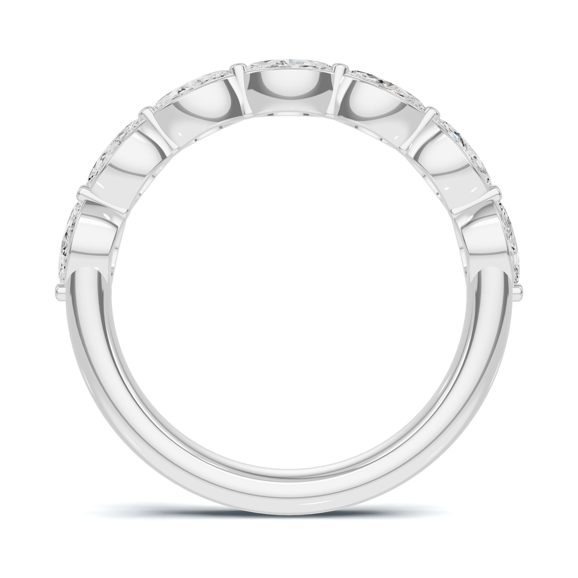 Marquise Stone Band Ring