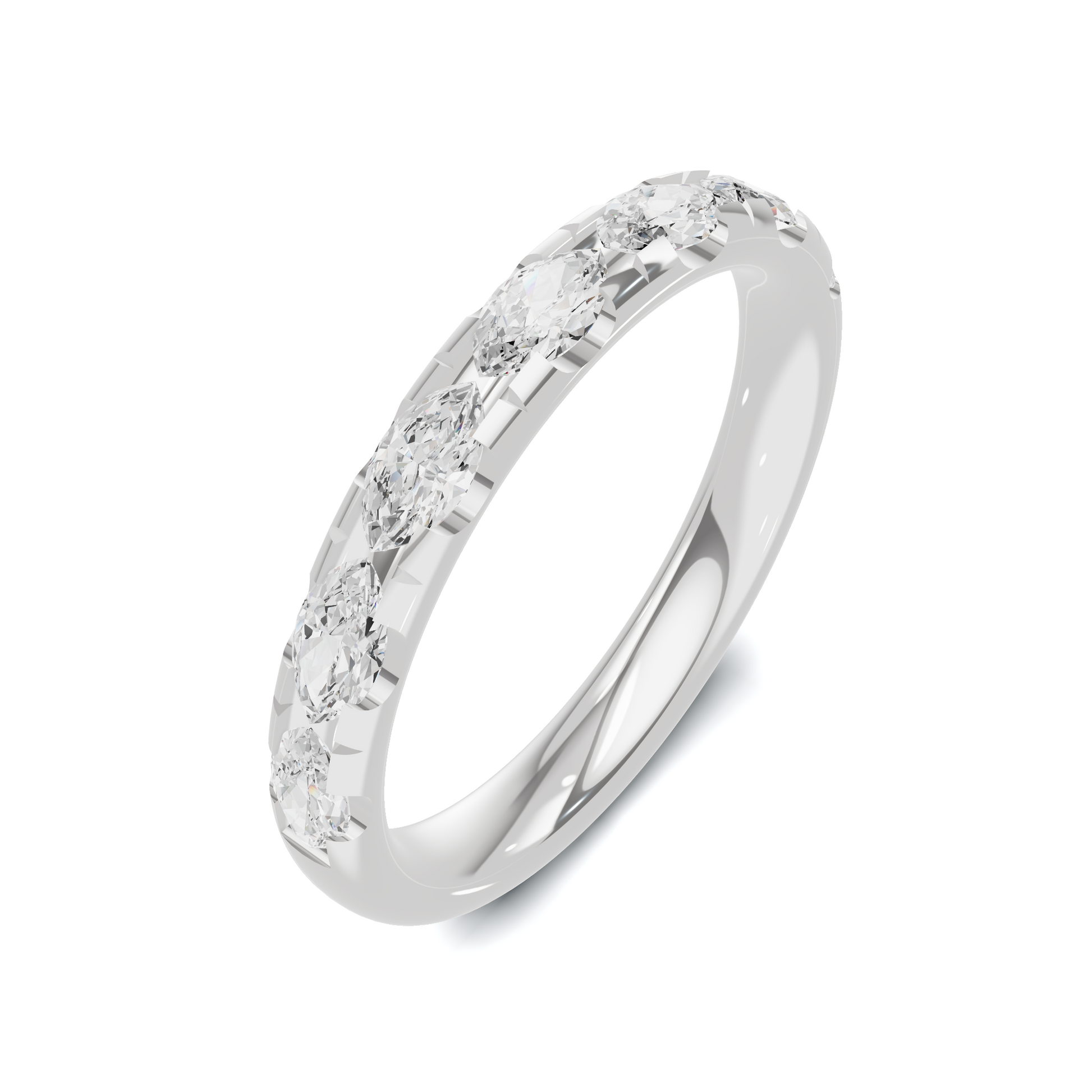 Marquise Stone Eternity Ring