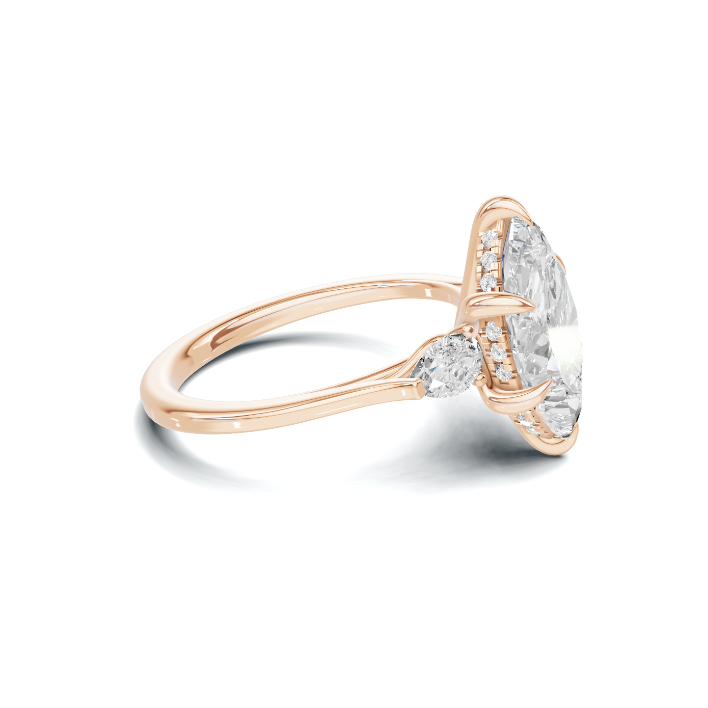 Marquise Three Stone Ring