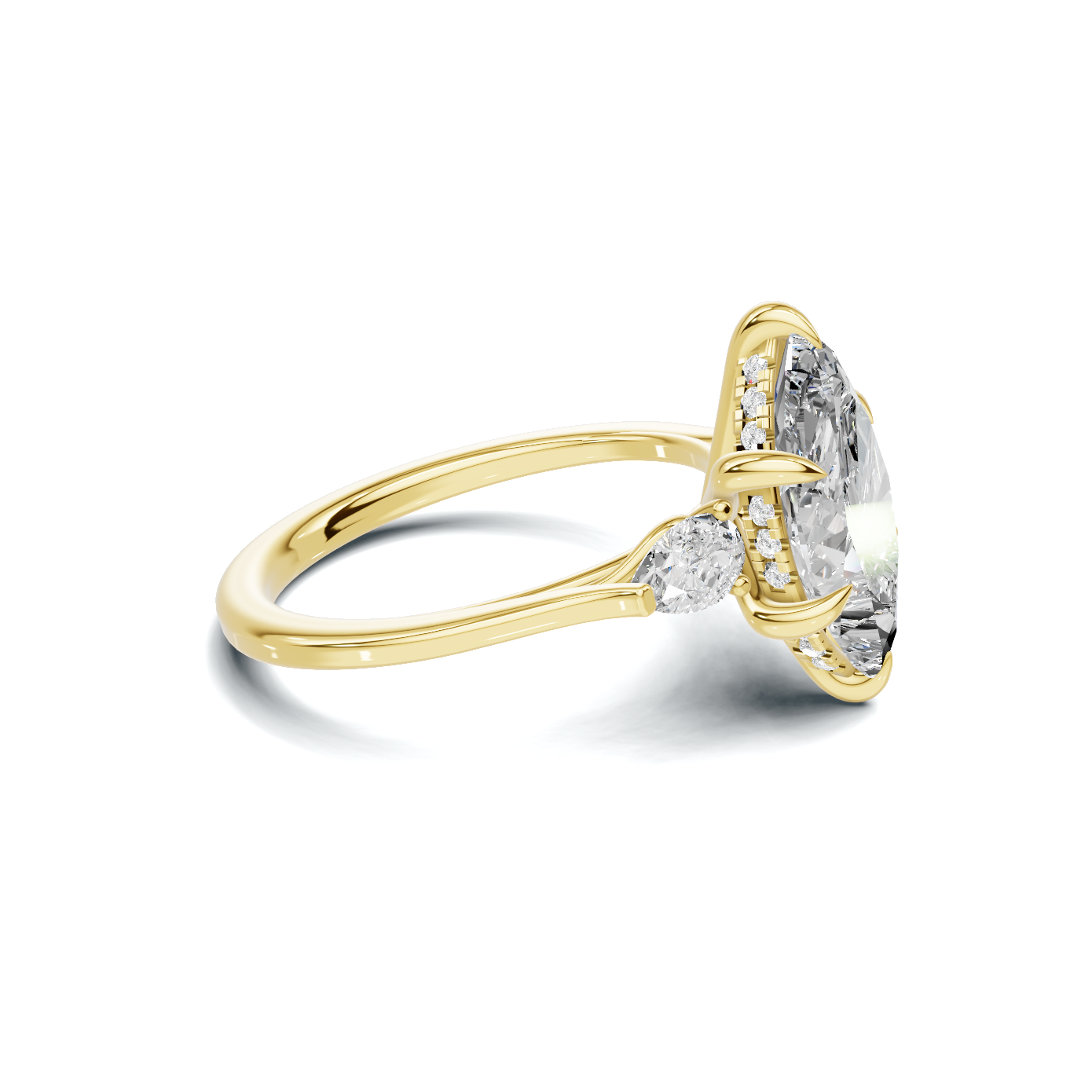 Marquise Three Stone Ring