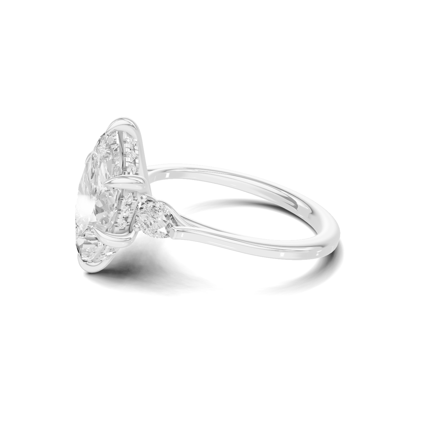 Marquise Three Stone Ring