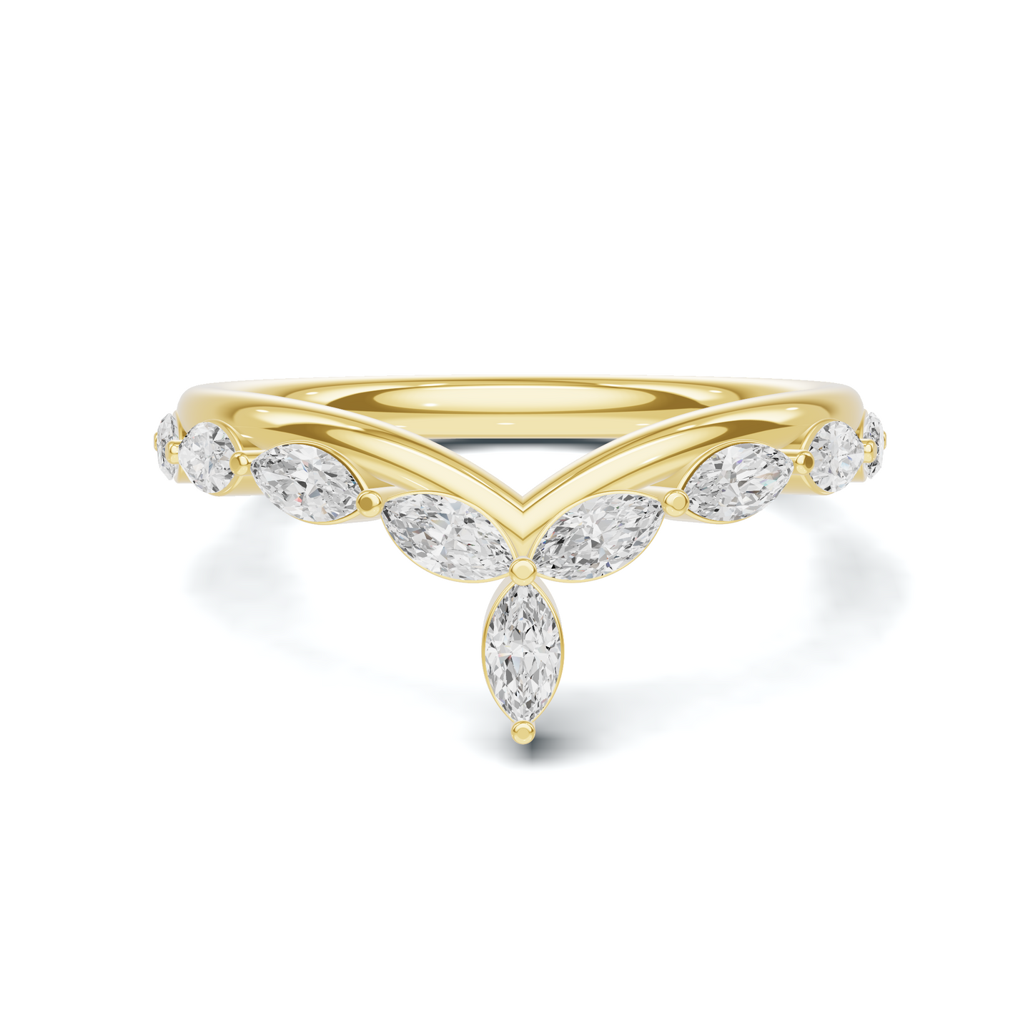 Marquise V Band Ring