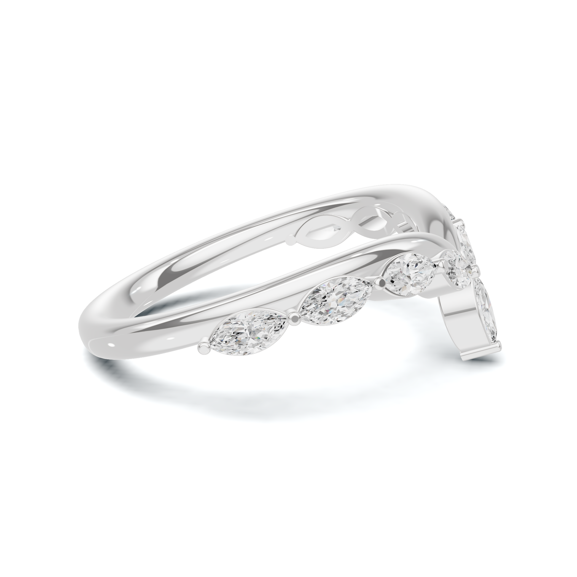 Marquise V Band Ring