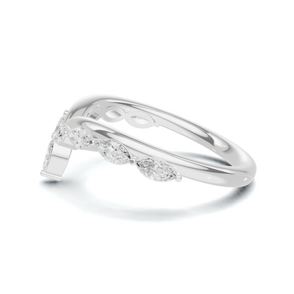 Marquise V Band Ring
