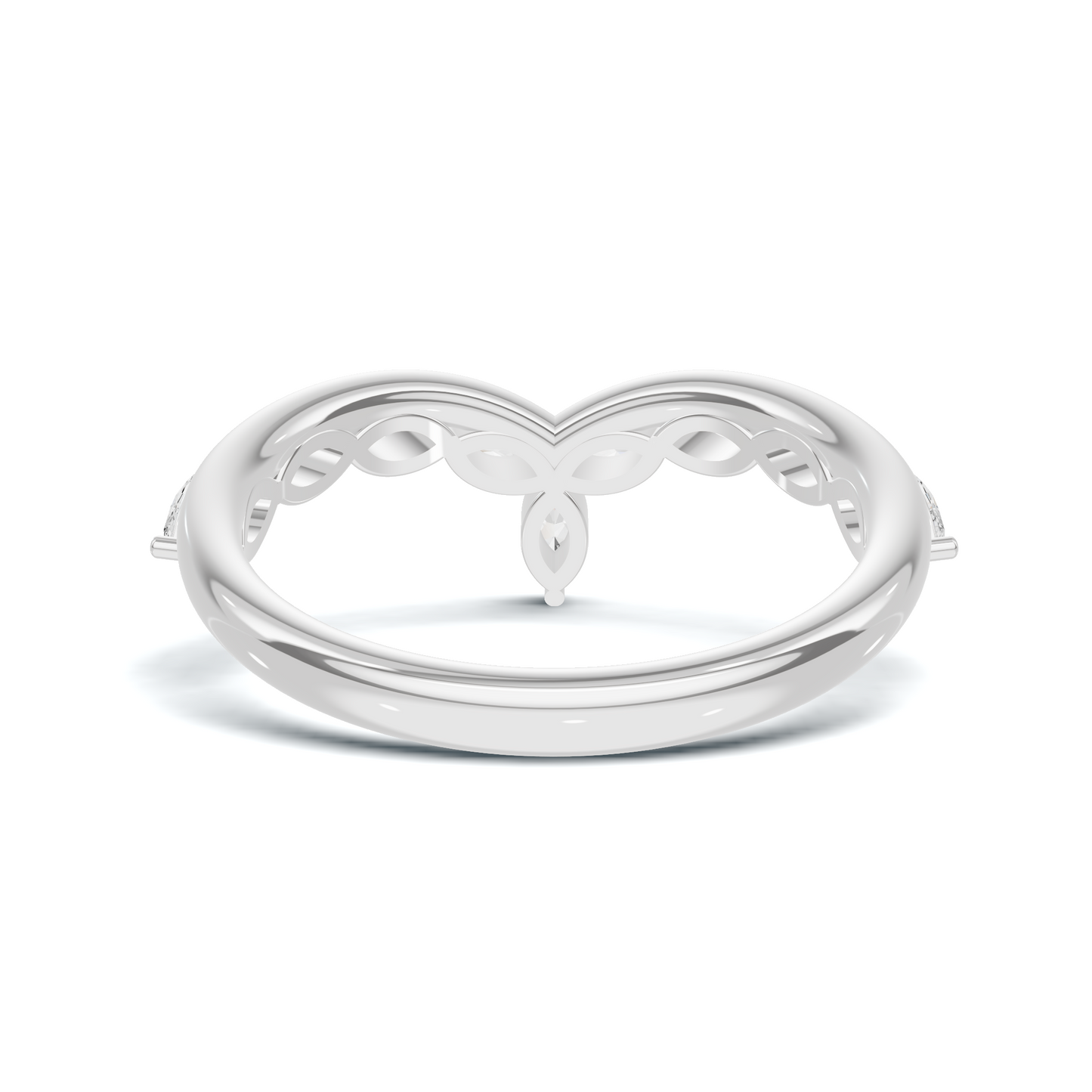 Marquise V Band Ring