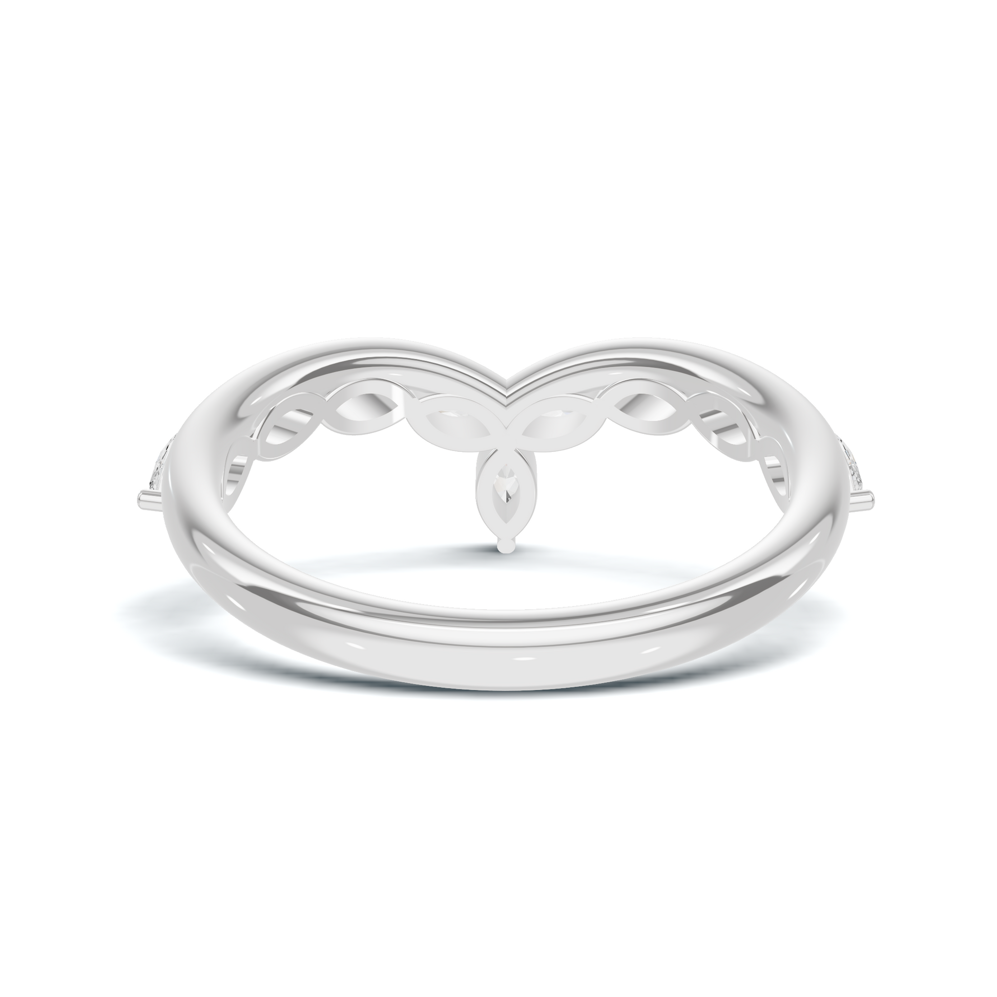 Marquise V Band Ring