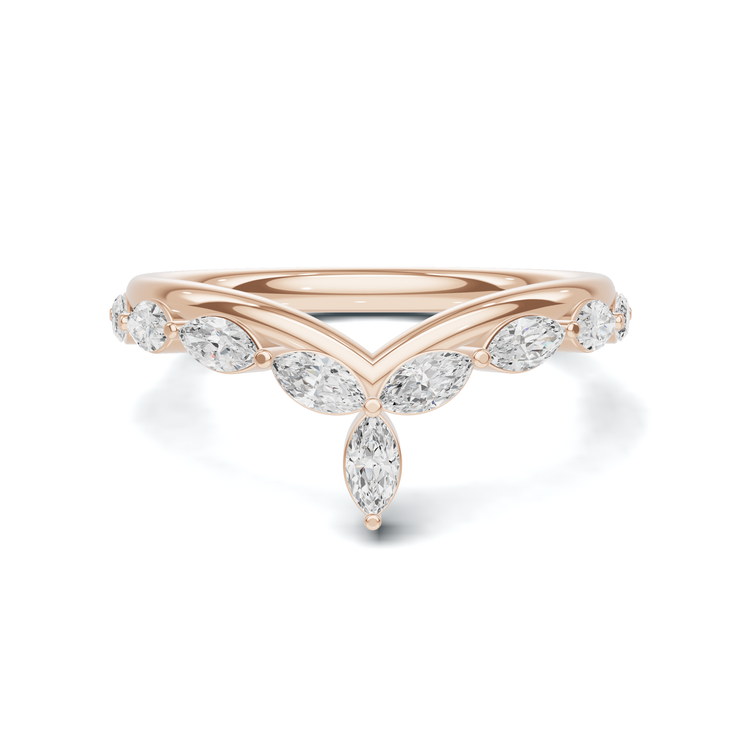 Marquise V Band Ring
