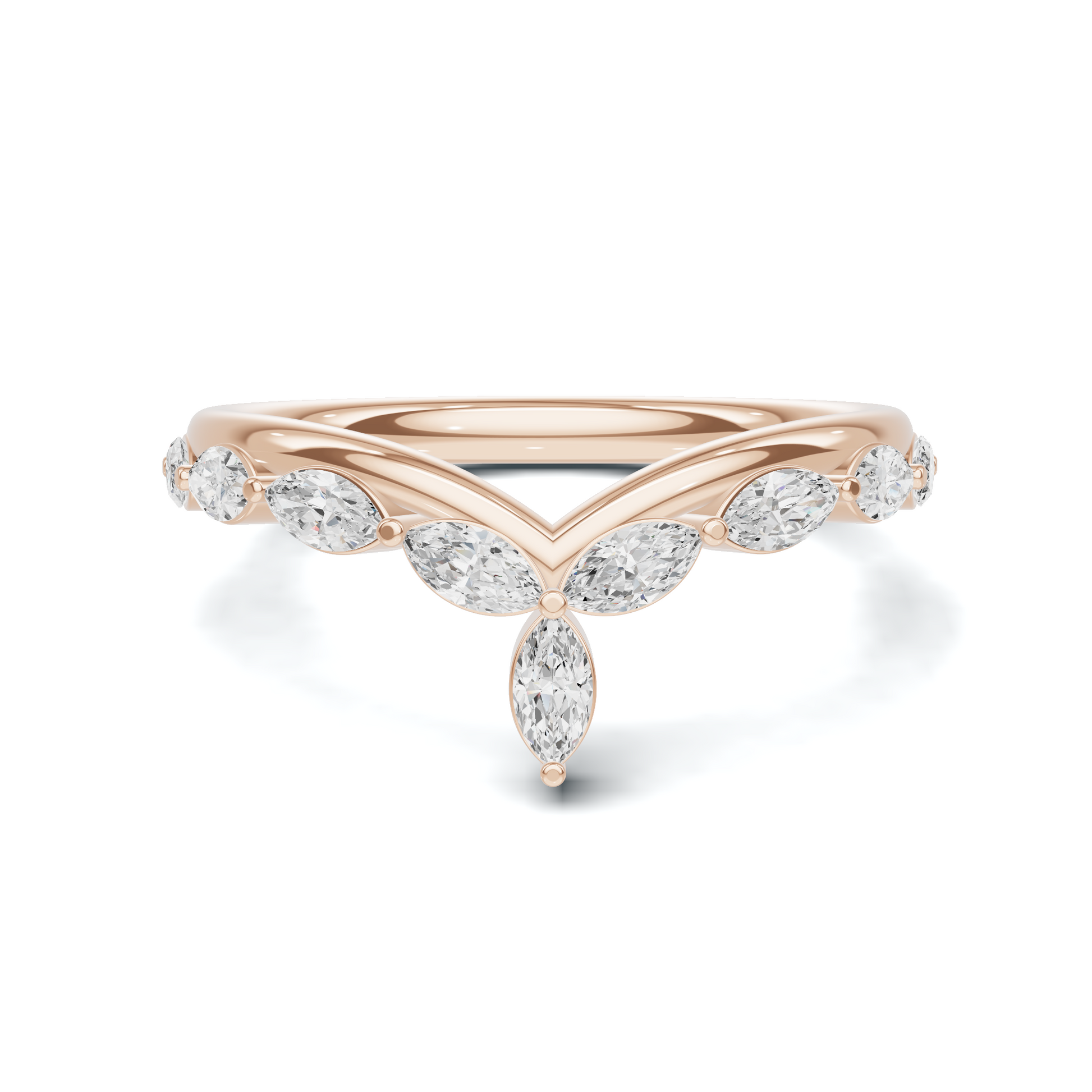 Marquise V Band Ring
