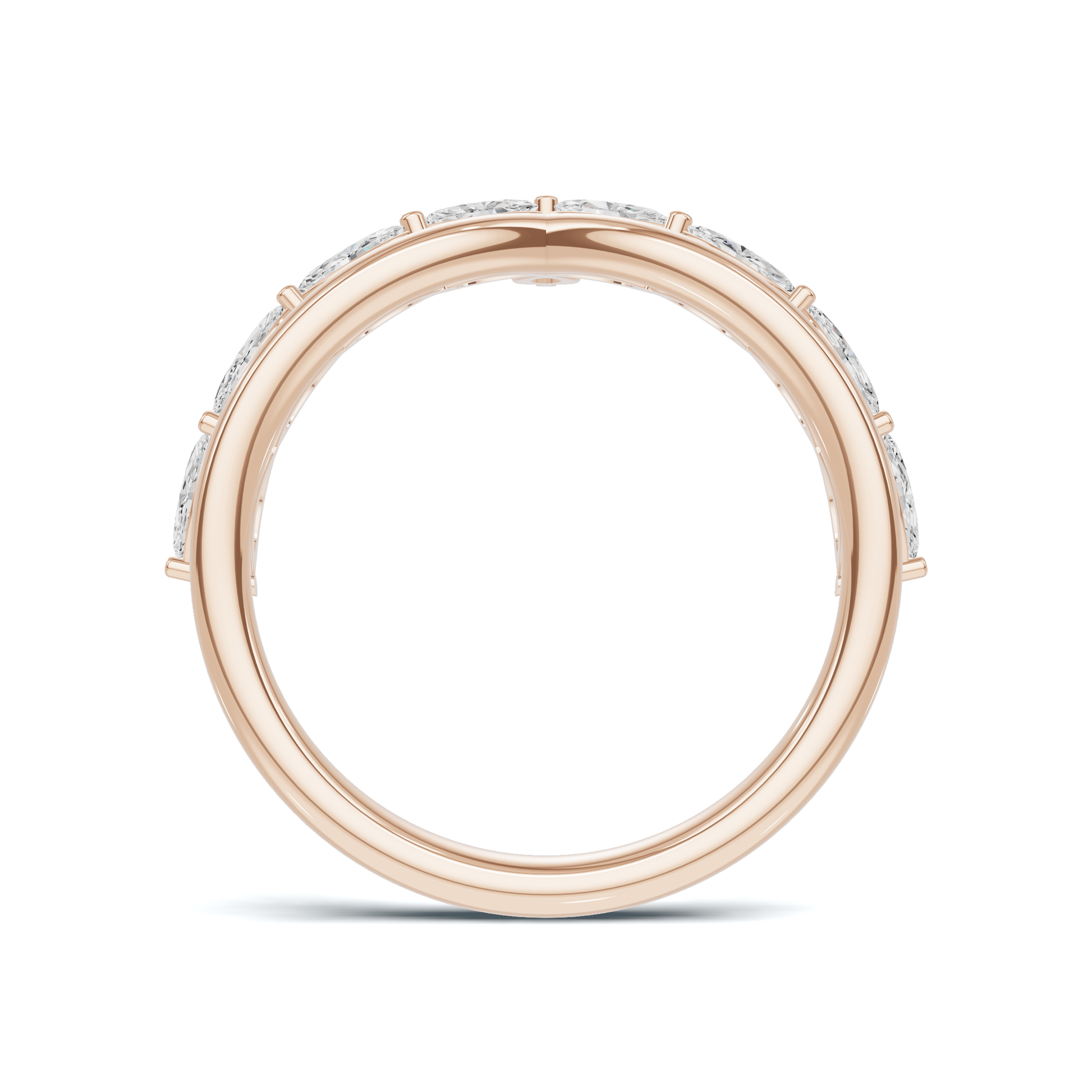 Marquise V Band Ring