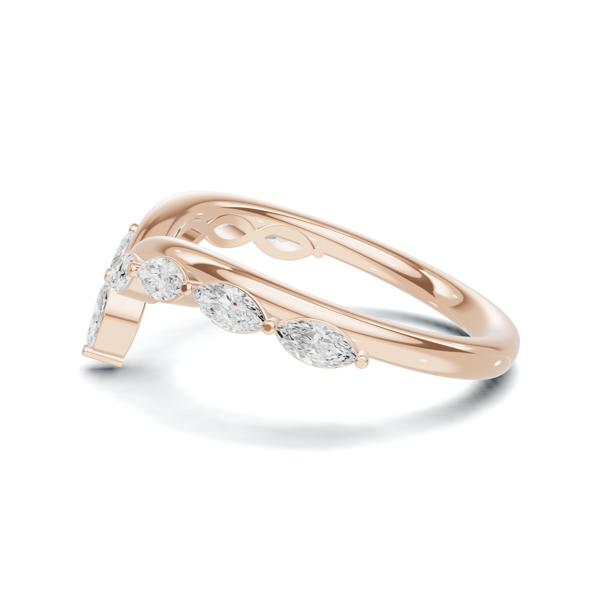 Marquise V Band Ring