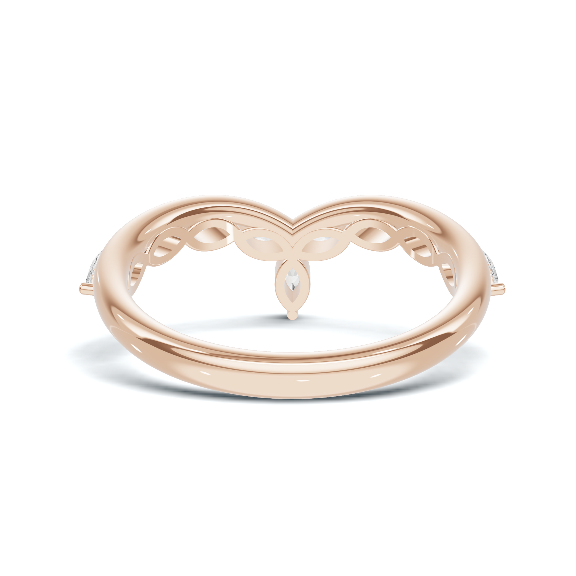 Marquise V Band Ring