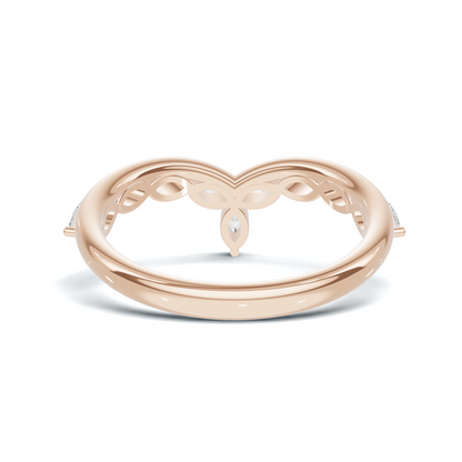 Marquise V Band Ring