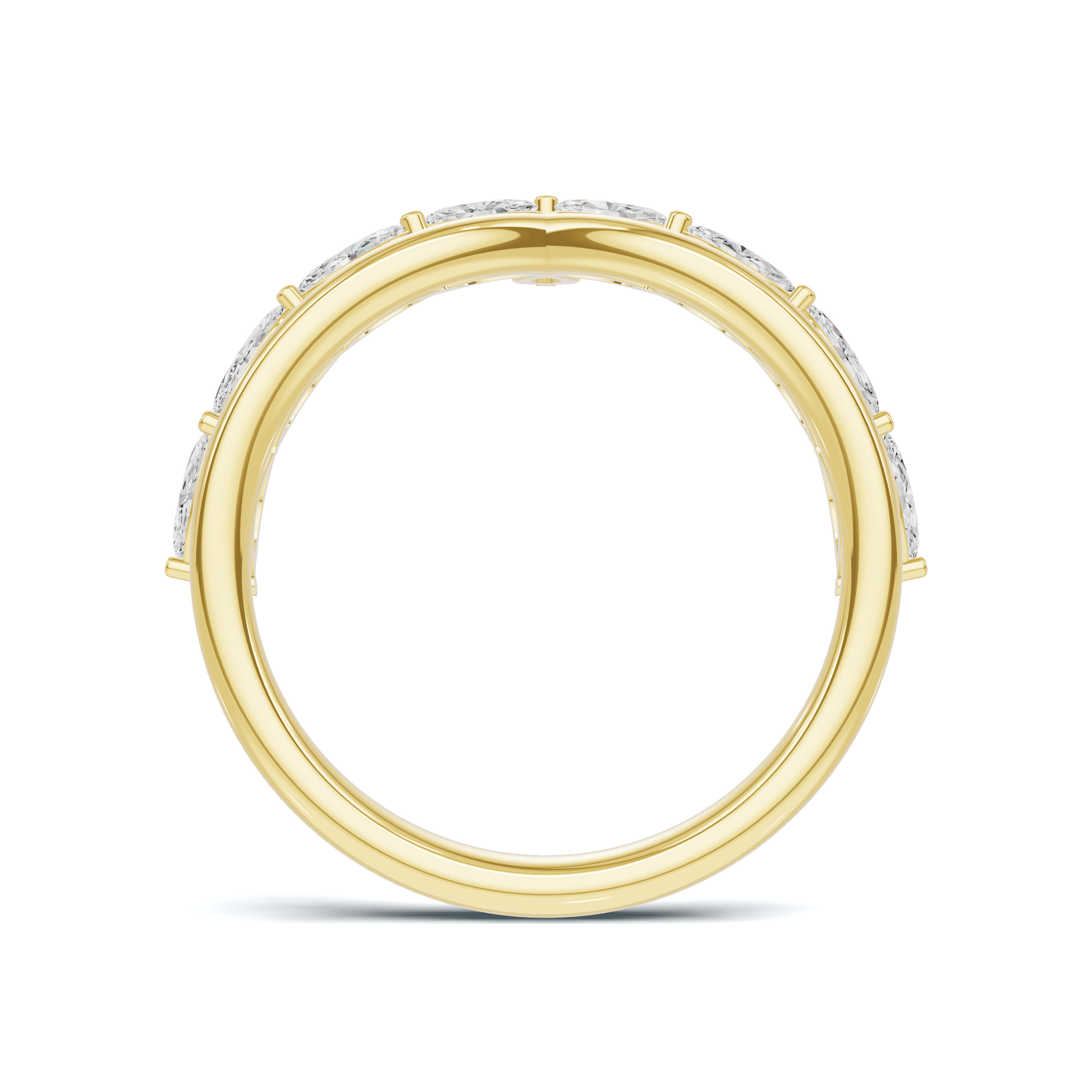 Marquise V Band Ring