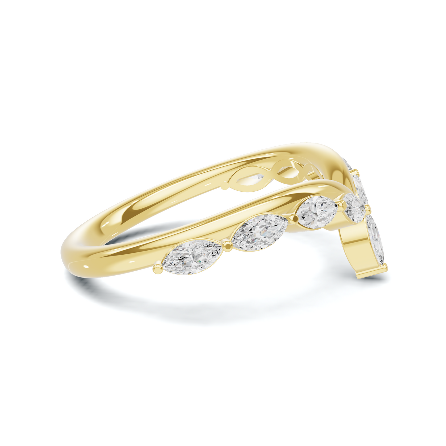 Marquise V Band Ring