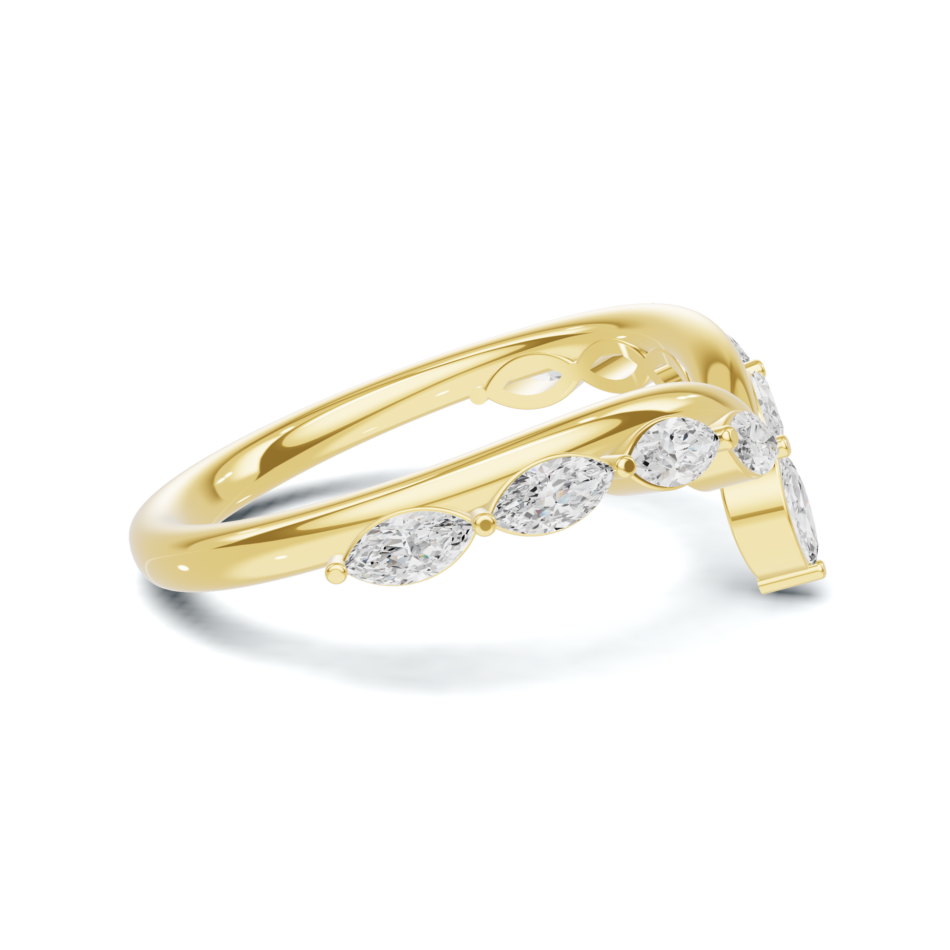 Marquise V Band Ring