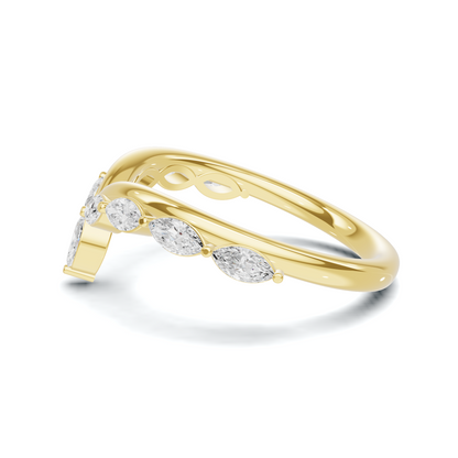 Marquise V Band Ring