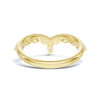 Marquise V Band Ring