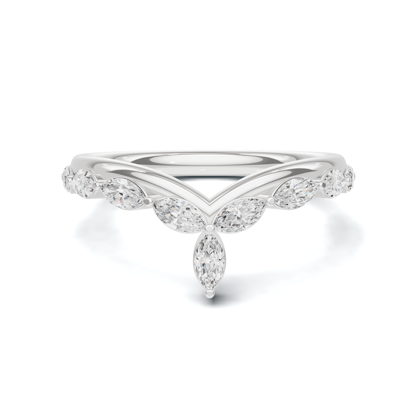 Marquise V Band Ring